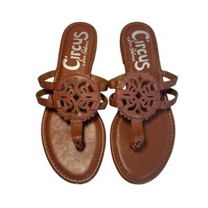 Circus by Sam Edelman Womens Canyon Open Toe Casual, Brown, Size 8.5